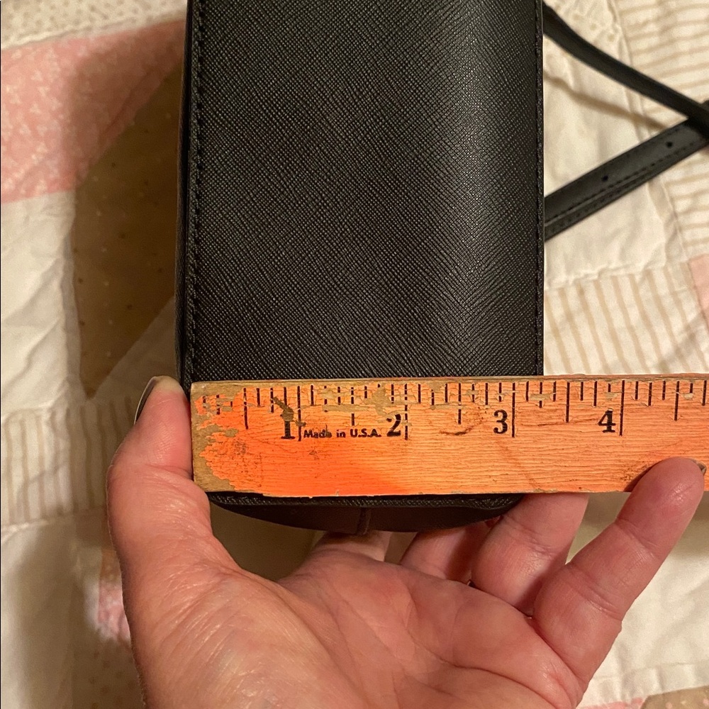 New Michael Kors Crossbody Black Silver accents - Picture 7 of 8
